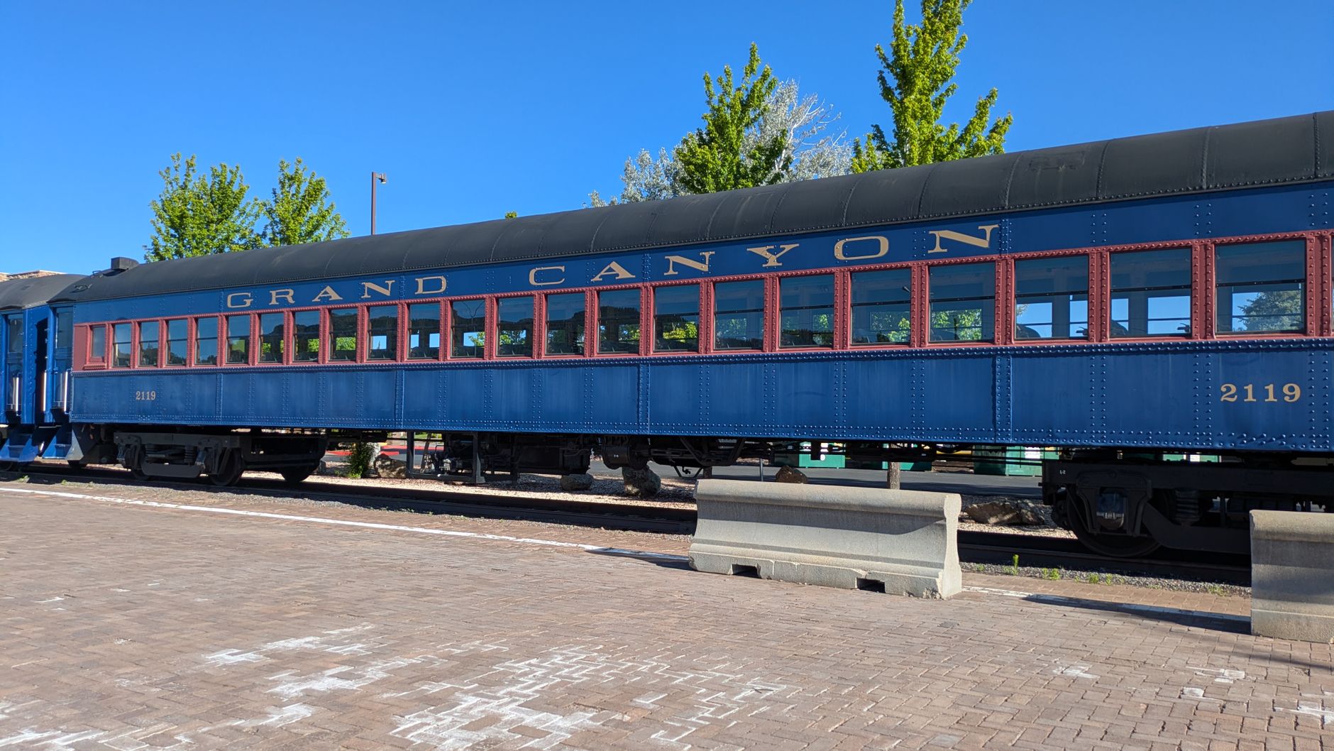Discover the iconic Grand Canyon Railway train in Williams, Arizona, a gateway to the Grand Canyon.