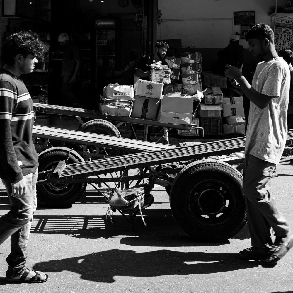 Caol — student move with boxes and a van