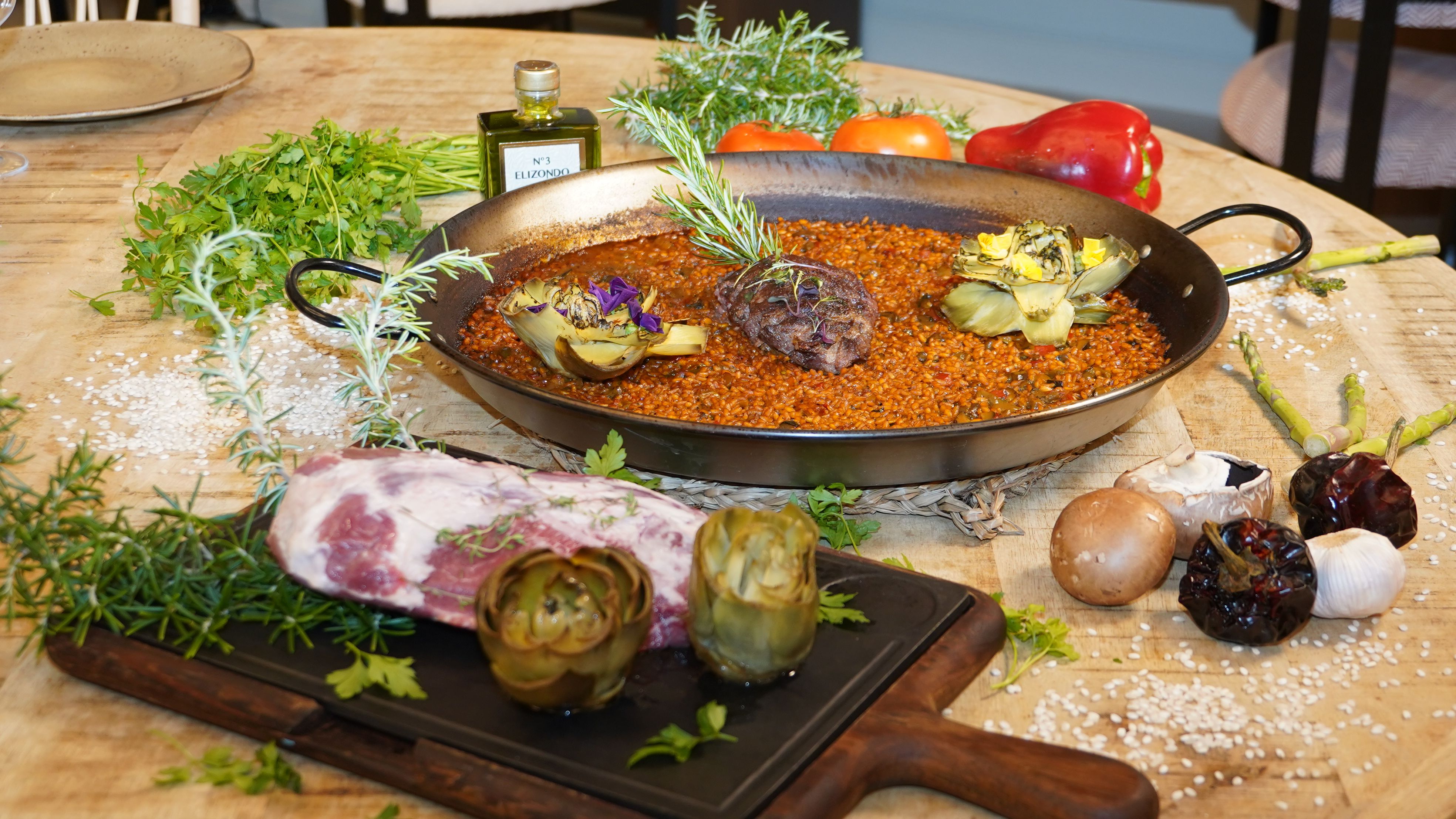 Grilled Spiced Lentils with Chickpeas