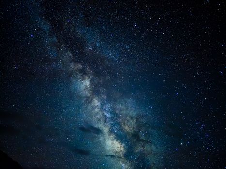 A breathtaking glimpse of the Milky Way galaxy under a clear night sky, showcasing countless stars.