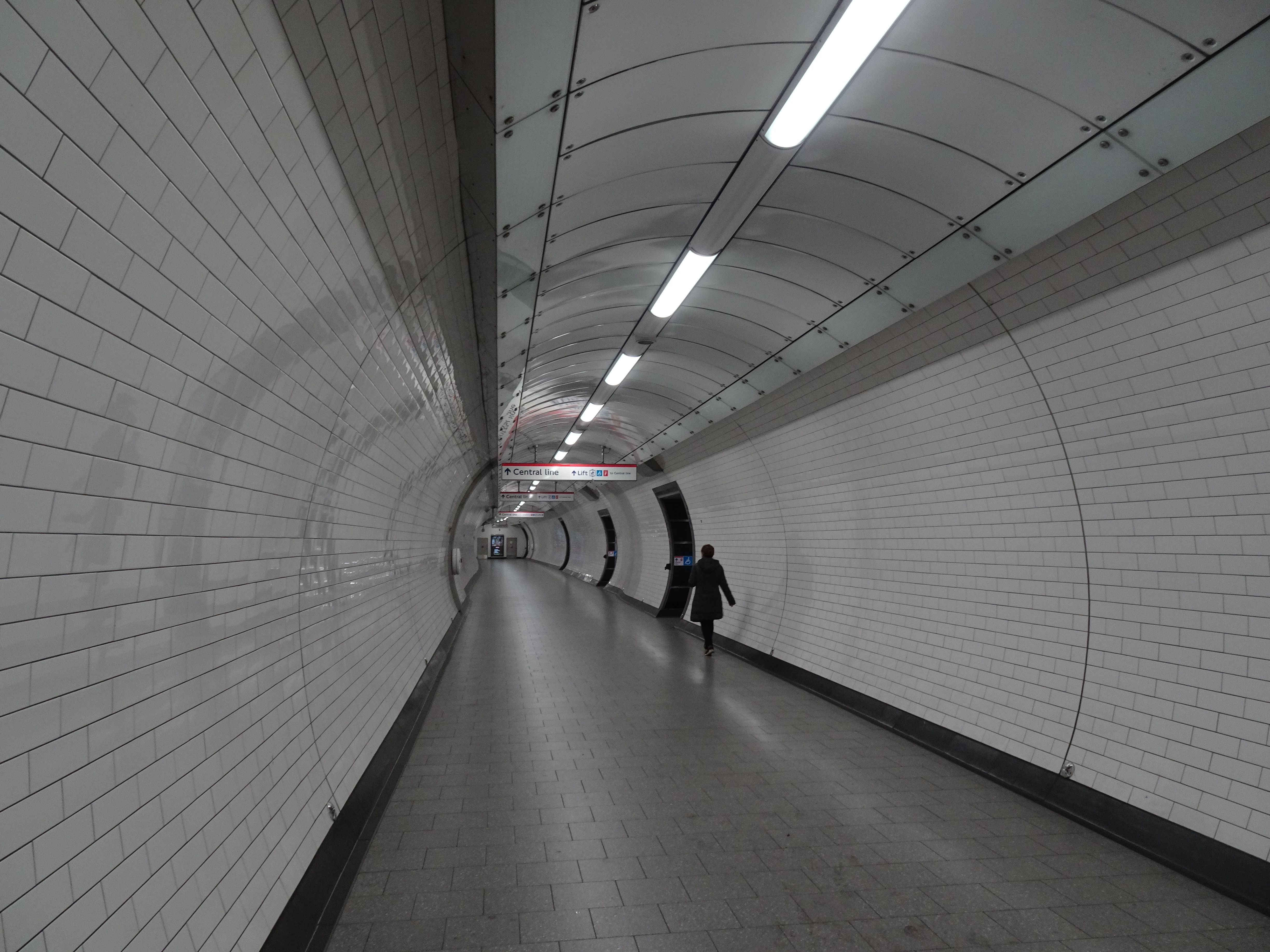 lone commuter London Underground