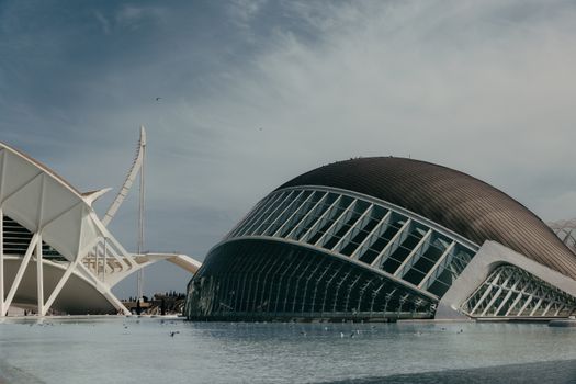 Captivating view of Valencia's City of Arts and Sciences, showcasing modern architectural wonders.