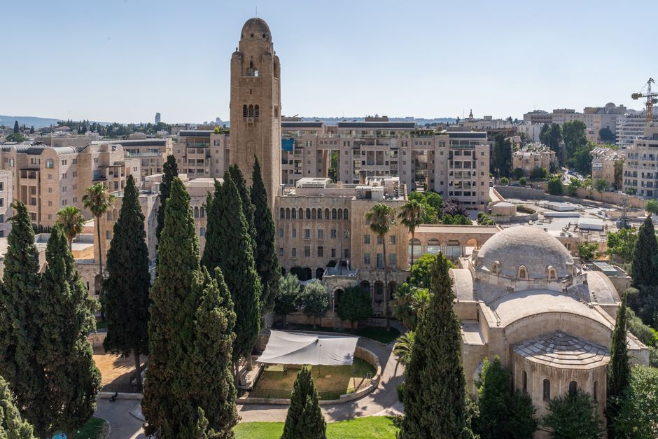 Terraced Baháʼí Gardens overlooking Haifa, Israel