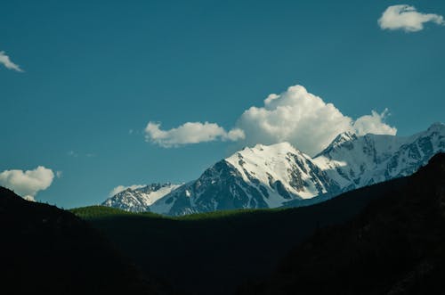 Free stock photo of clouds, forest, glacier