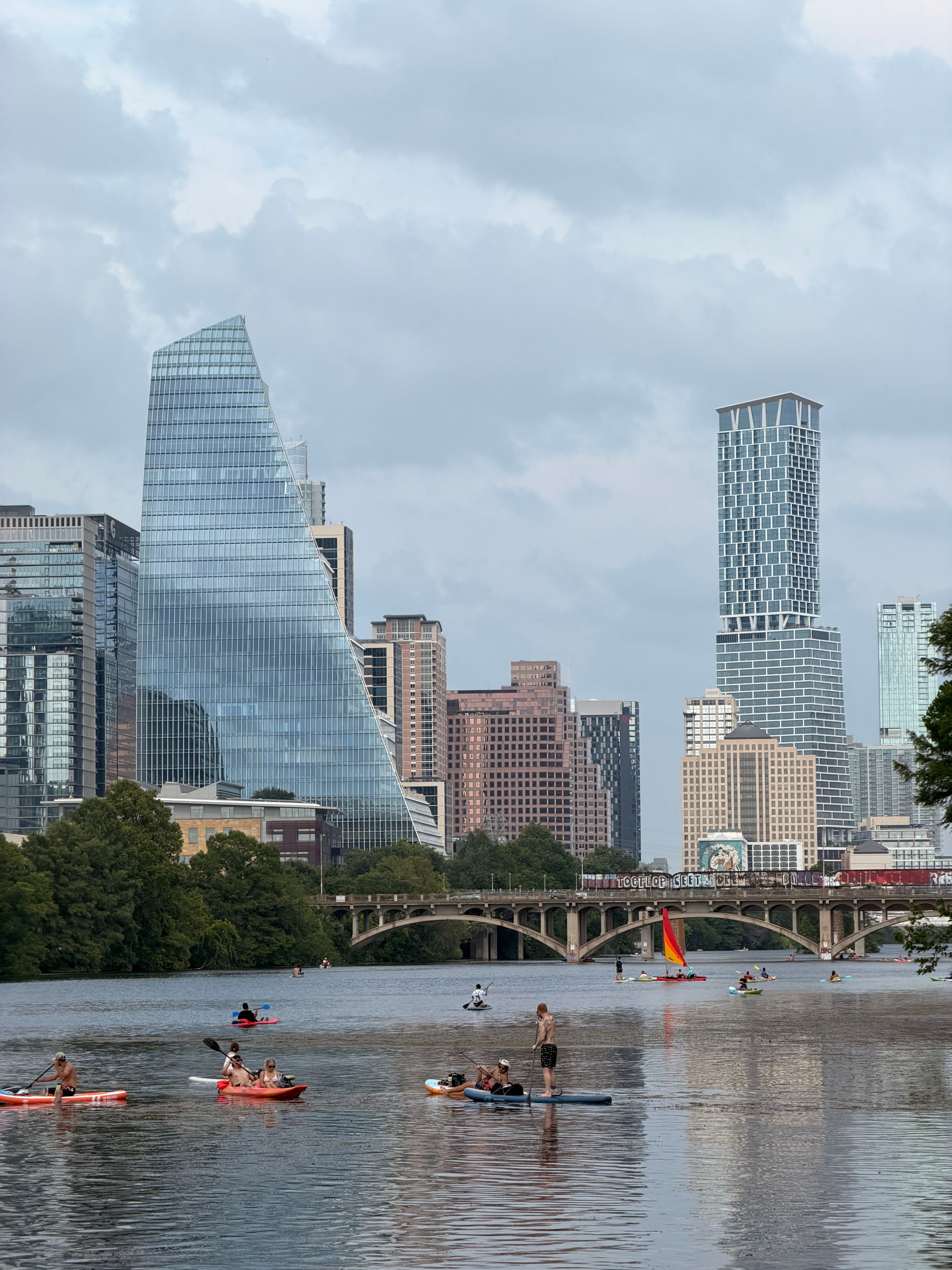 First paddleboard lesson on Lady Bird Lake