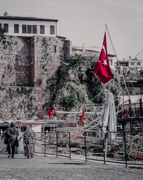 Immagine gratuita di antalya, bandiera, bandiera della turchia