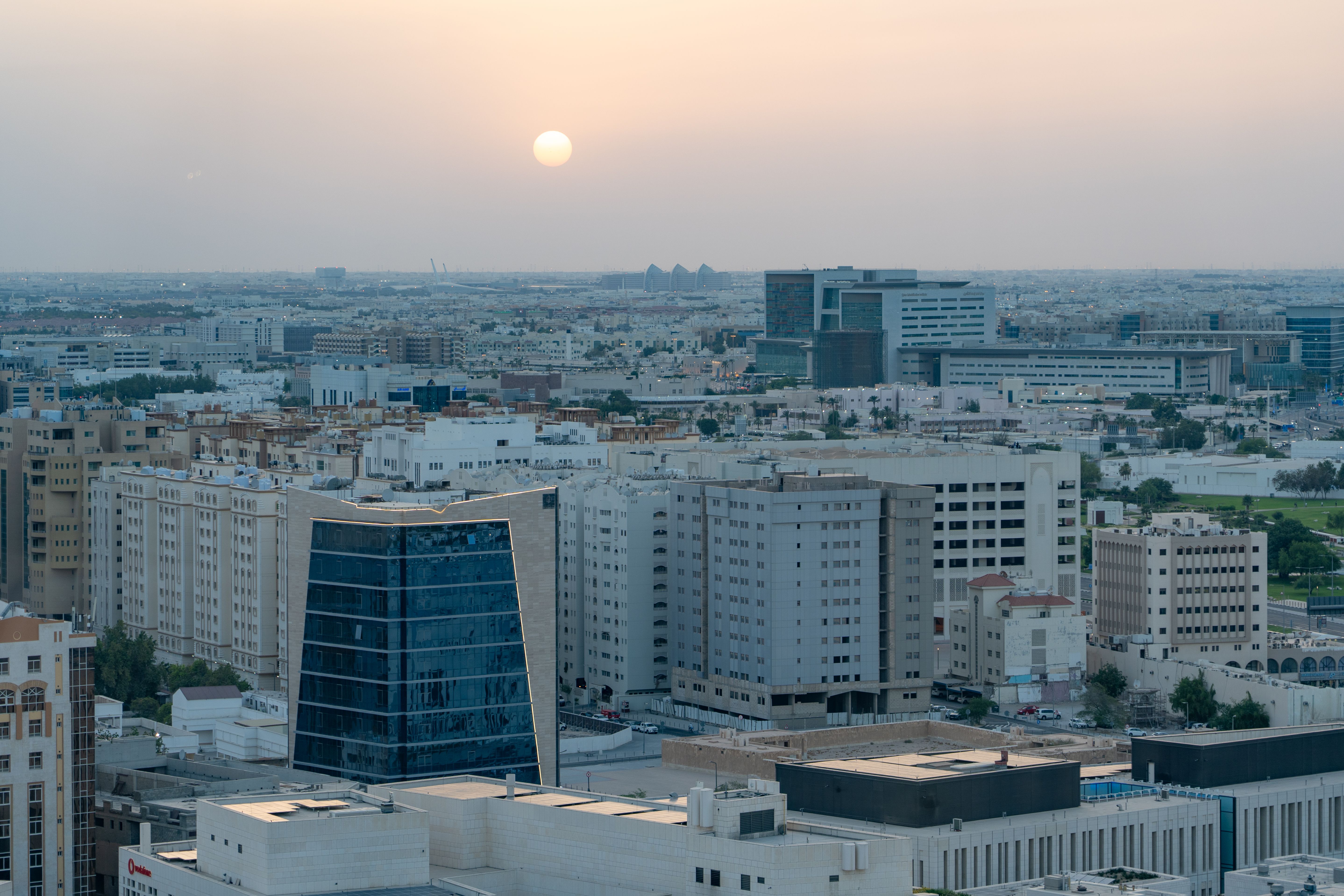 Construction worker in Doha, Qatar