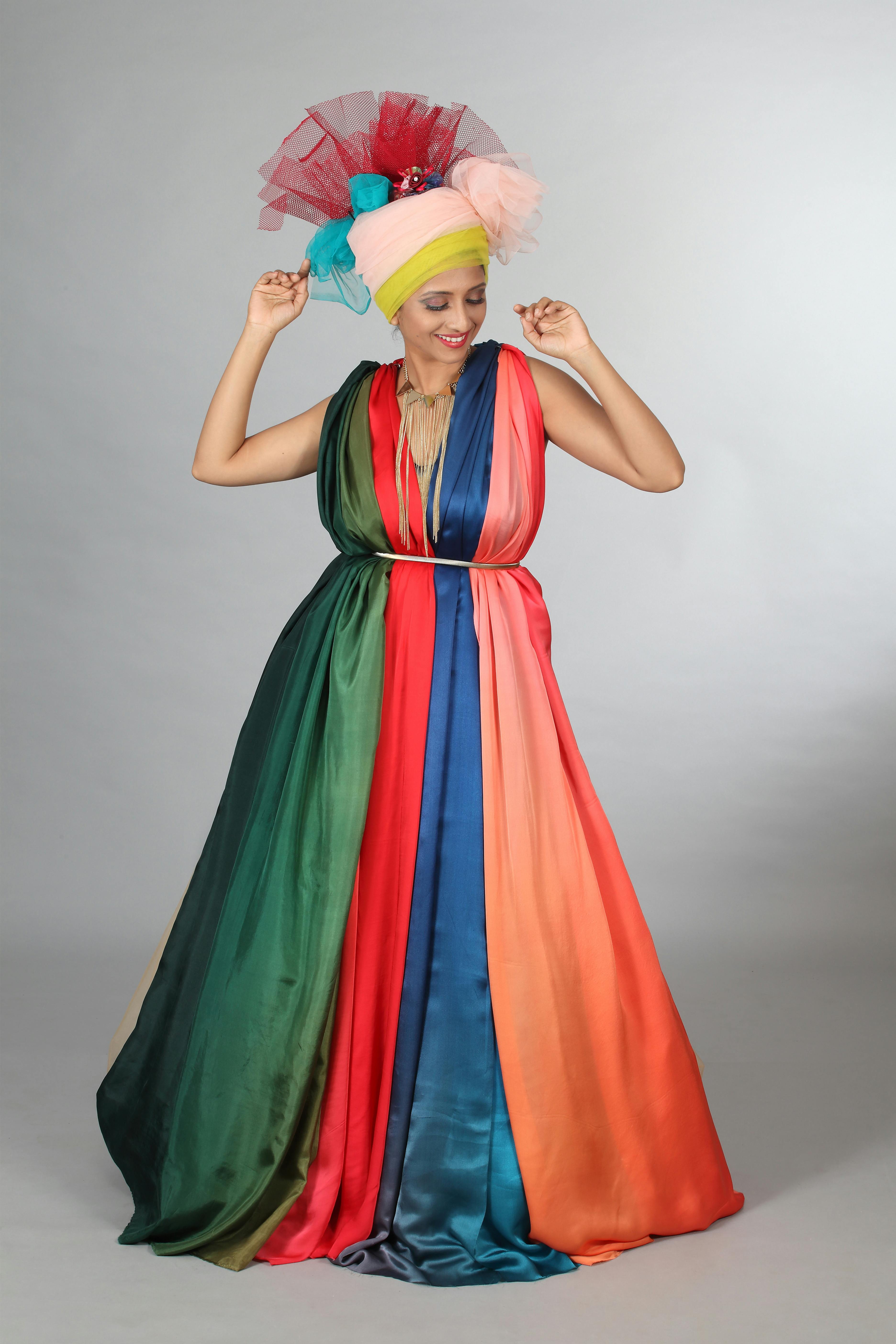 Weekend Maroon Sleeveless Dress with Neck Shawl – Navastrani Boutique