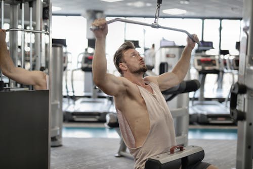 Free Man Working Out Stock Photo