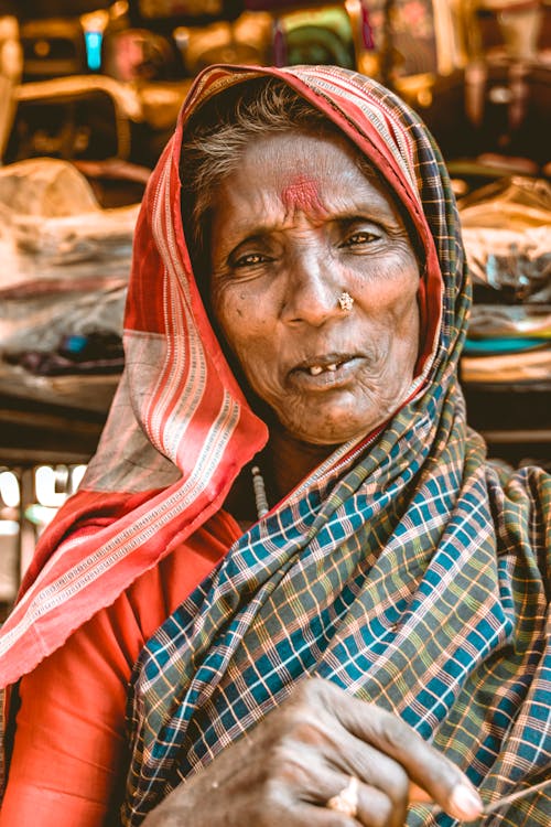 Mujer, Llevando, Hijab