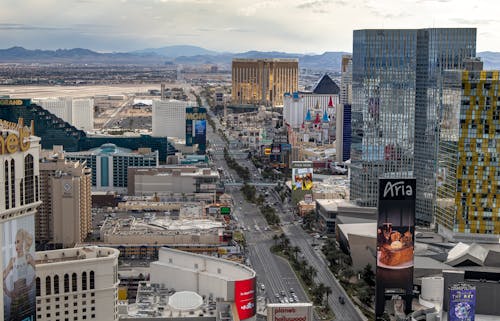 Free stock photo of aria hotel, city, city center