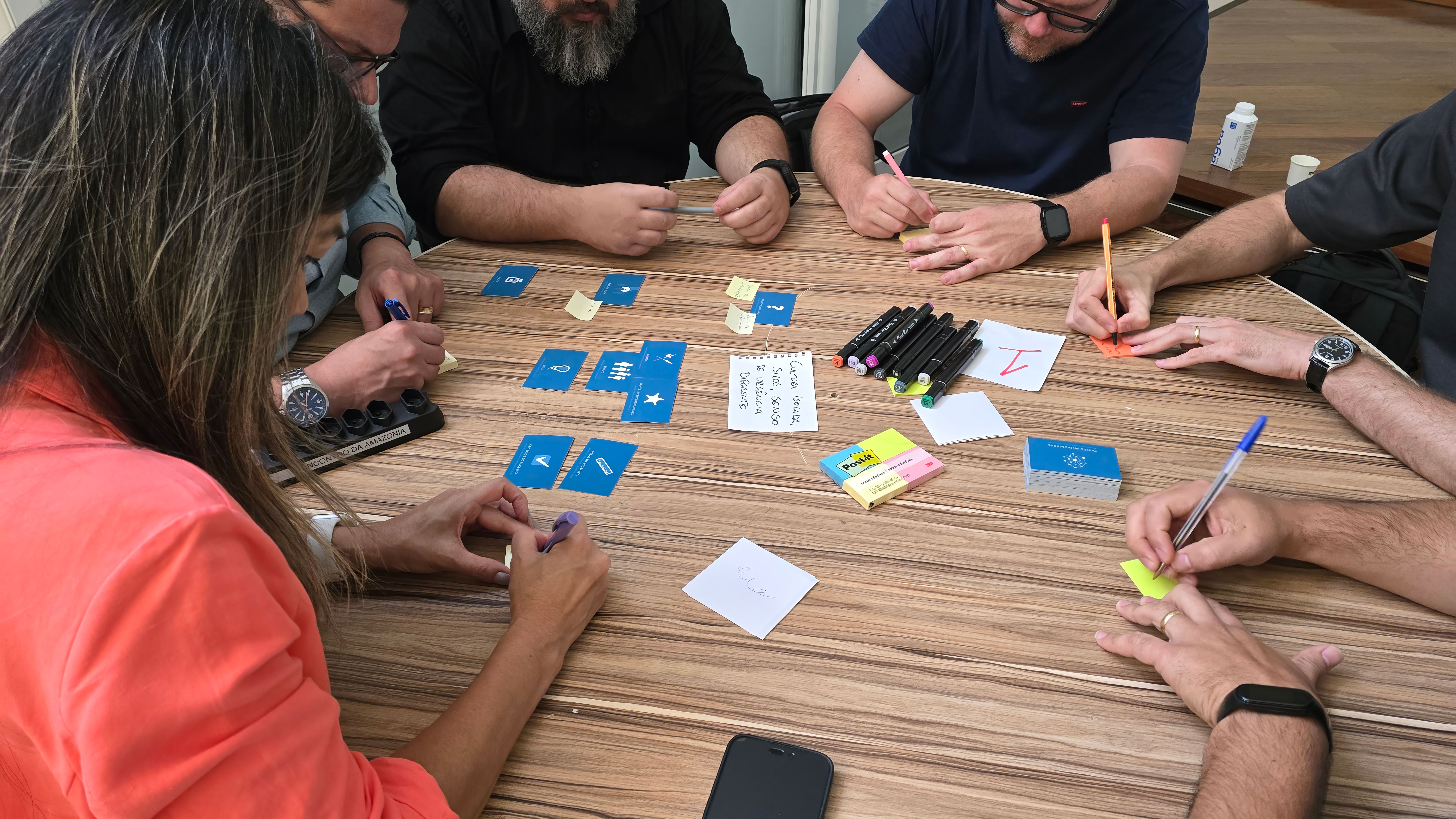 content brainstorming session with Keller creative team