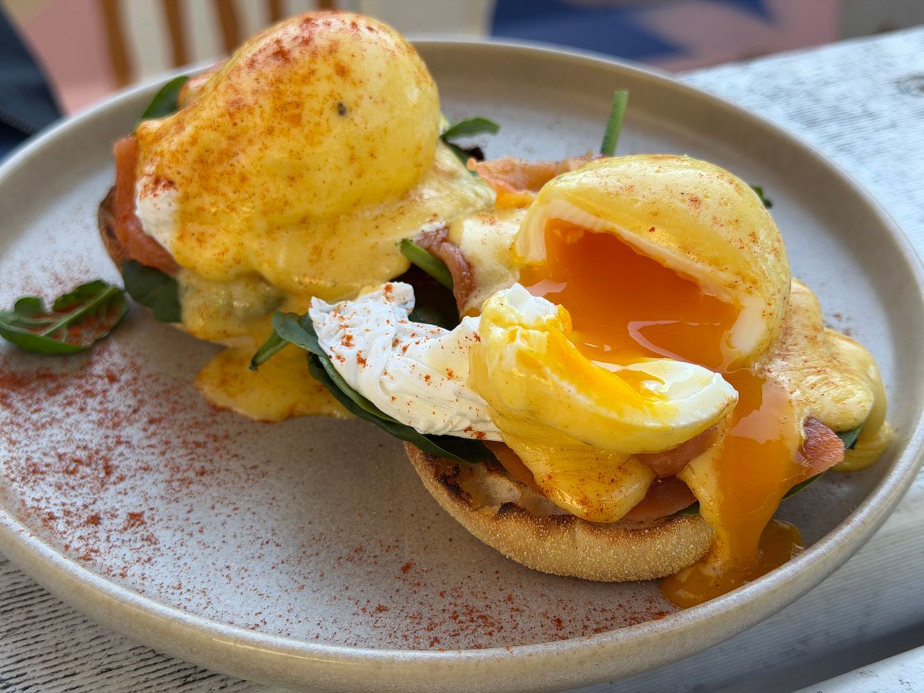 Salted Smoked Salmon Bagel with Crispy Potatoes