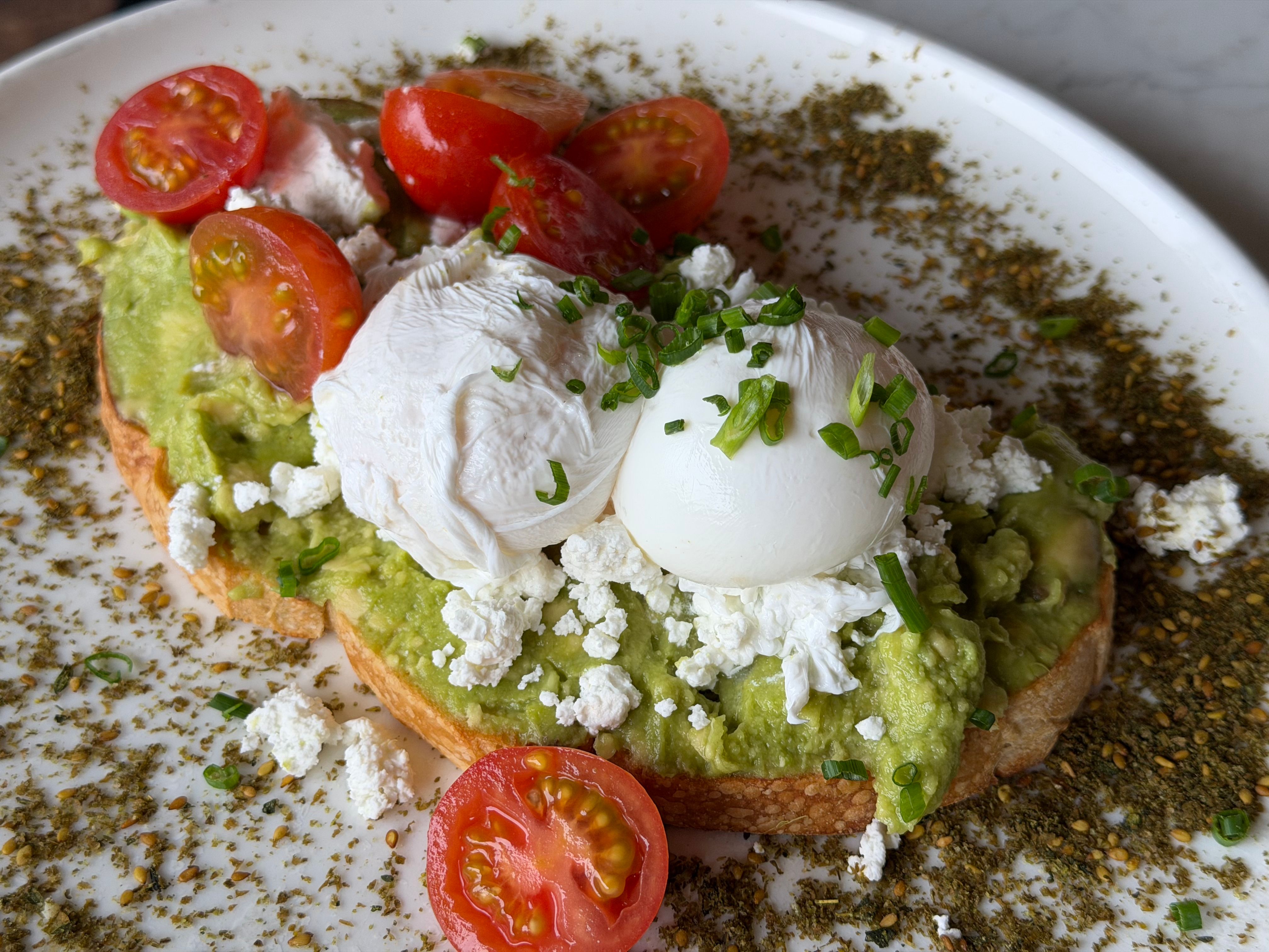Brown-Butter Avocado Toast with Whipped Cream