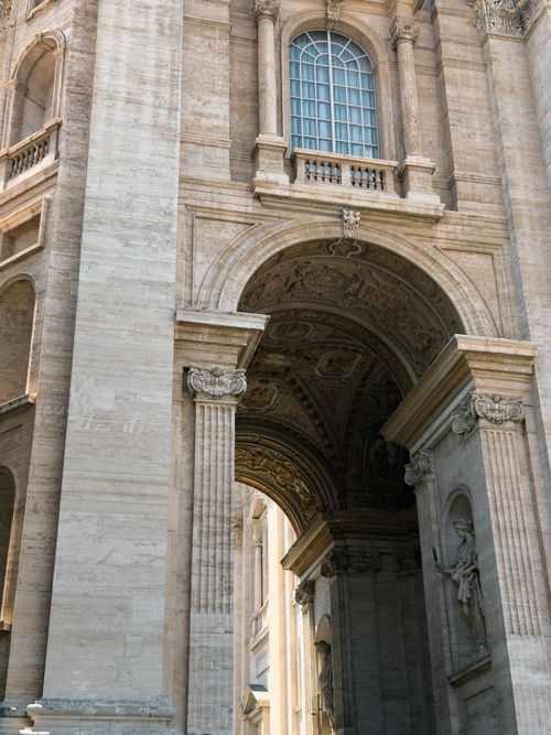 Free Intricate arches of a historic building with ornate details in natural light. Stock Photo