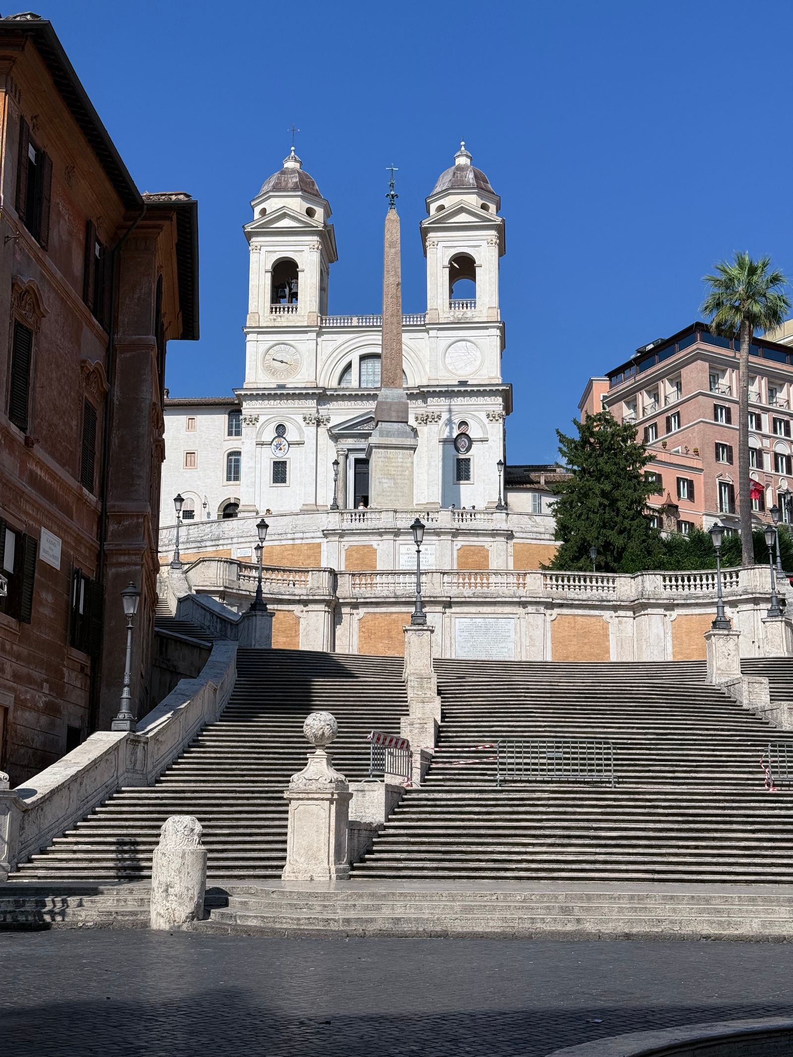 The Spanish Steps and Trinita dei Monti church, Rome