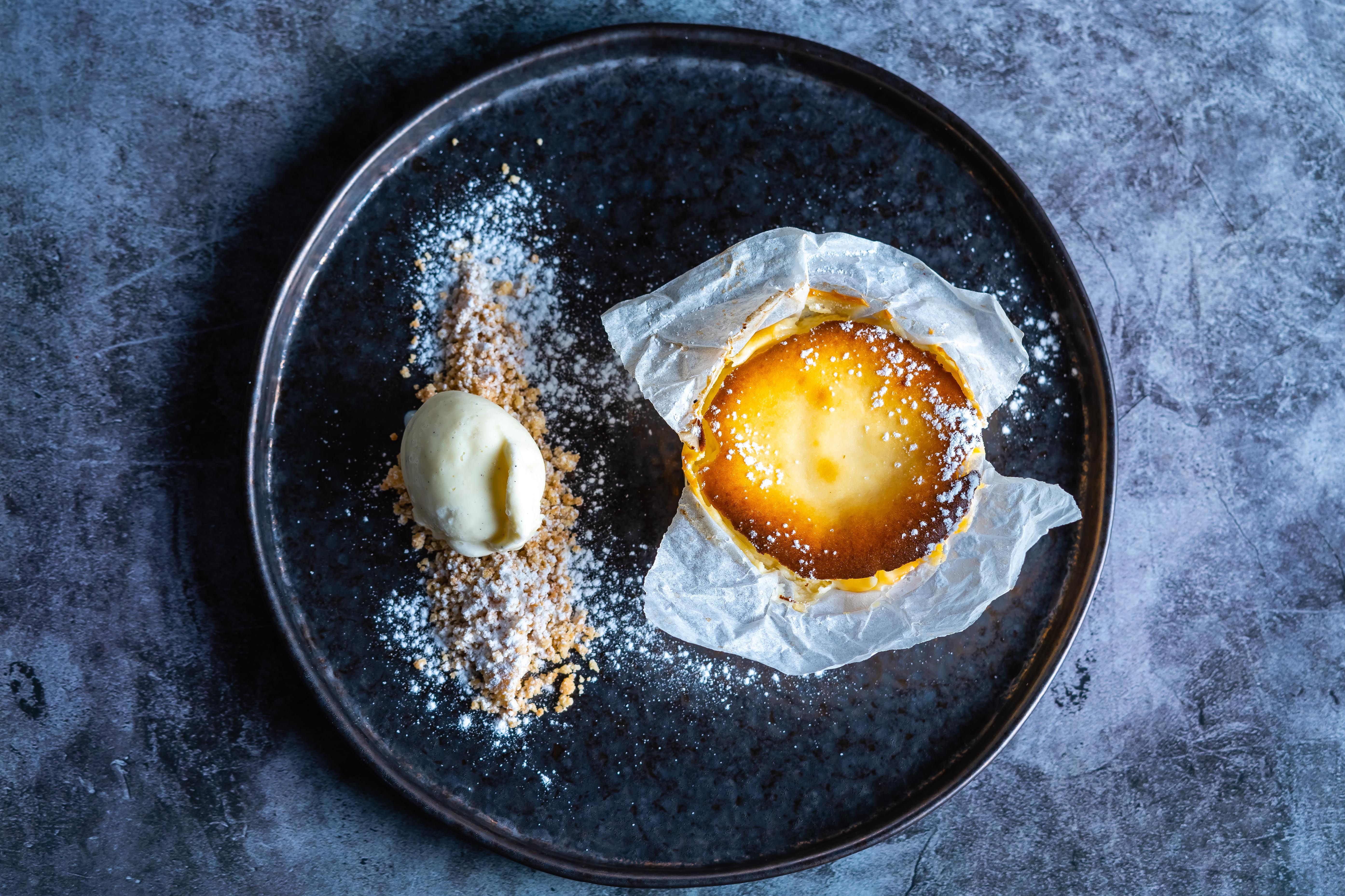 Toasted-Almond Cheesecake with Whipped Cream