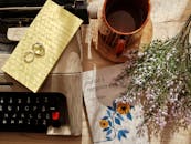 Vintage Typewriter on the Table
