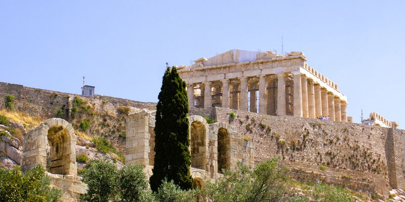 El Partenón, en la Acrópolis de Atenas