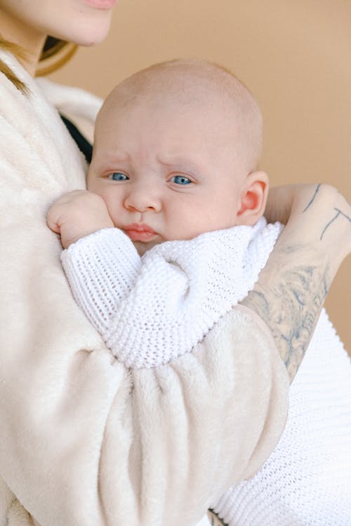 Free Baby in White Long Sleeve Shirt Stock Photo