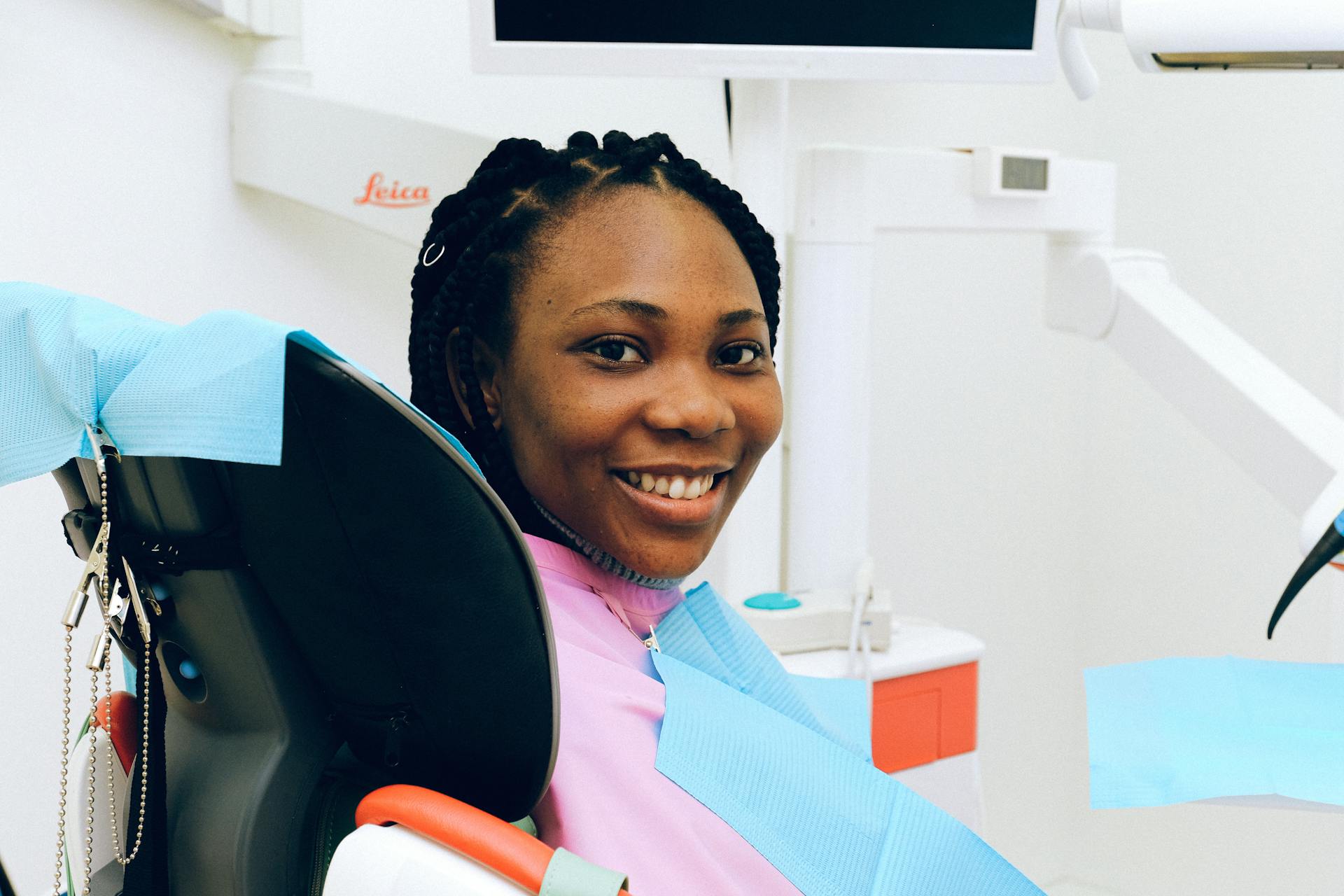 Woman Inside Dental Clinic