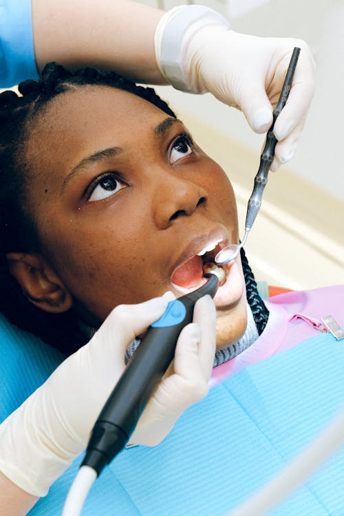 Woman Having Dental Check-up