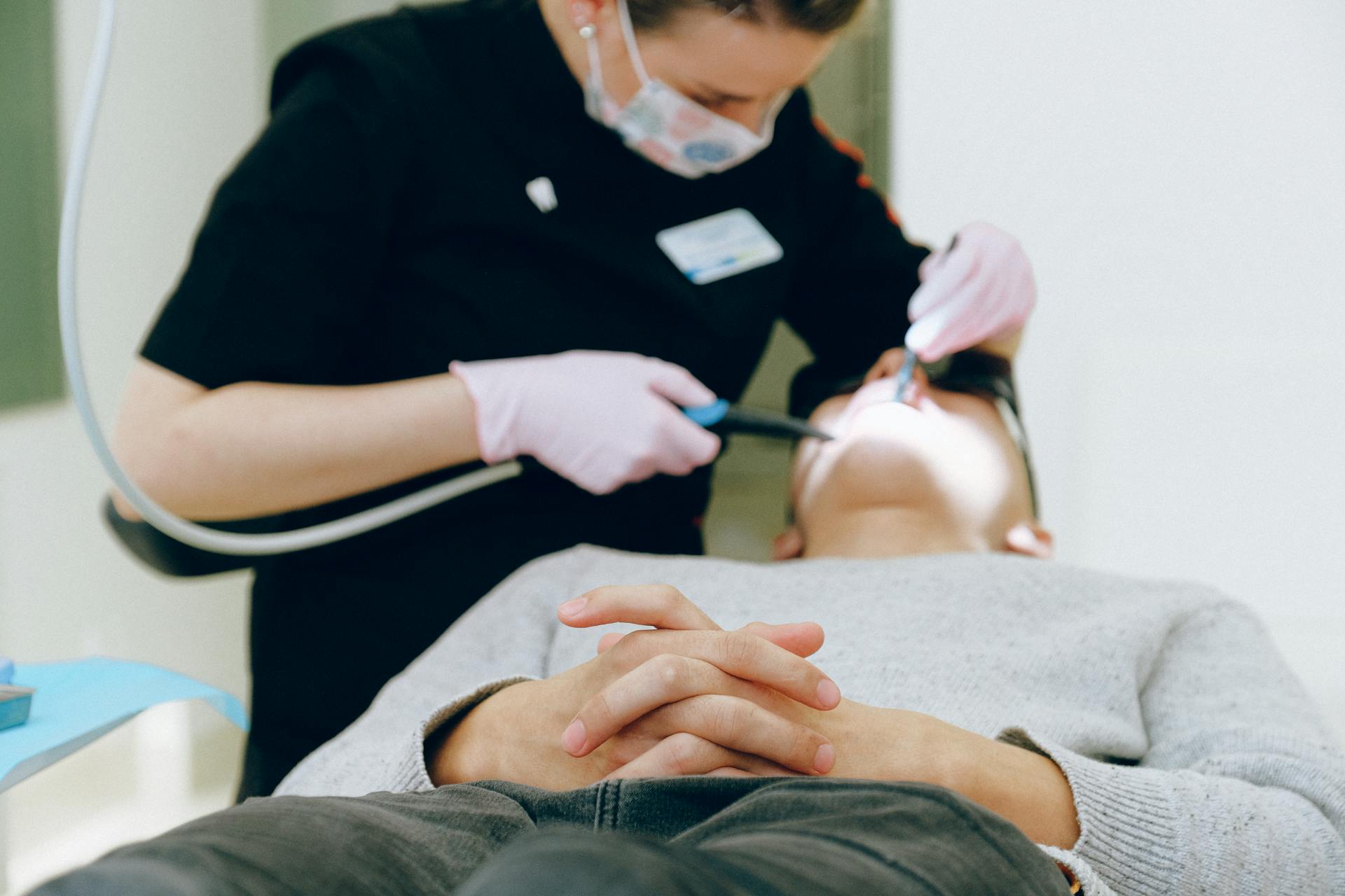 Man Having Dental Check-up