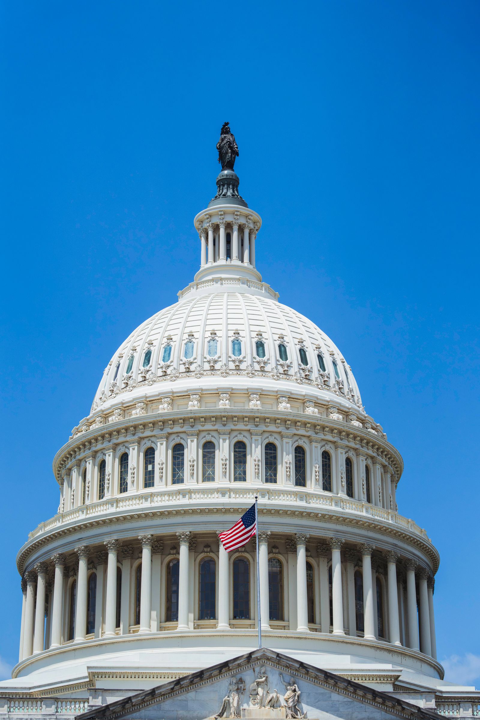 The dome of the U.S. Capitol building in Washington, D.C.