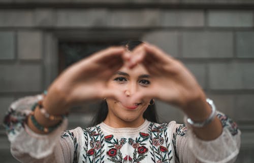 Free stock photo of asian girl, heart, portraits