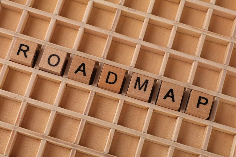 Stratejik web sitesi dönüşümü için adım adım yol haritası sunan bir infografik