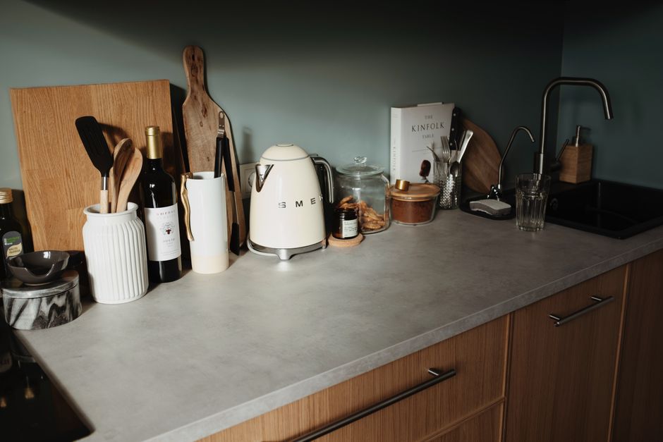 kitchen counter routine setup real home lifestyle photo 1