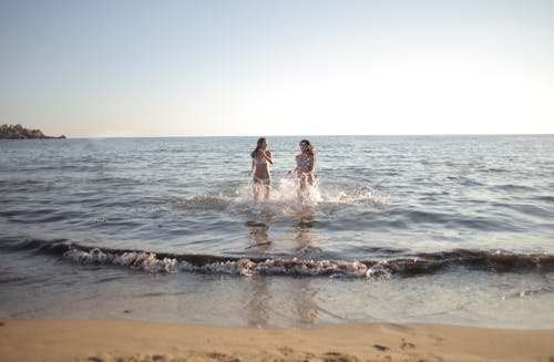 Free Women At The Beach Stock Photo