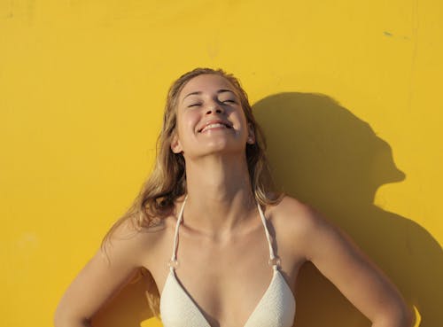 Free Woman In White Bikini Stock Photo