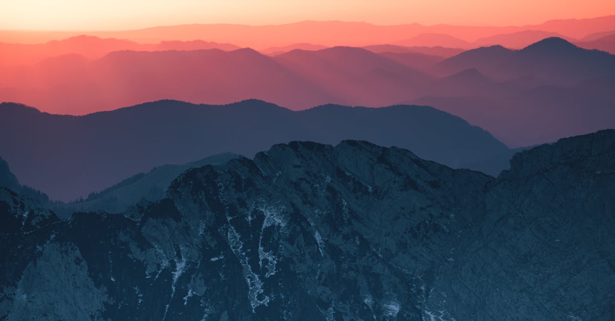 Mountain During Sunset · Free Stock Photo