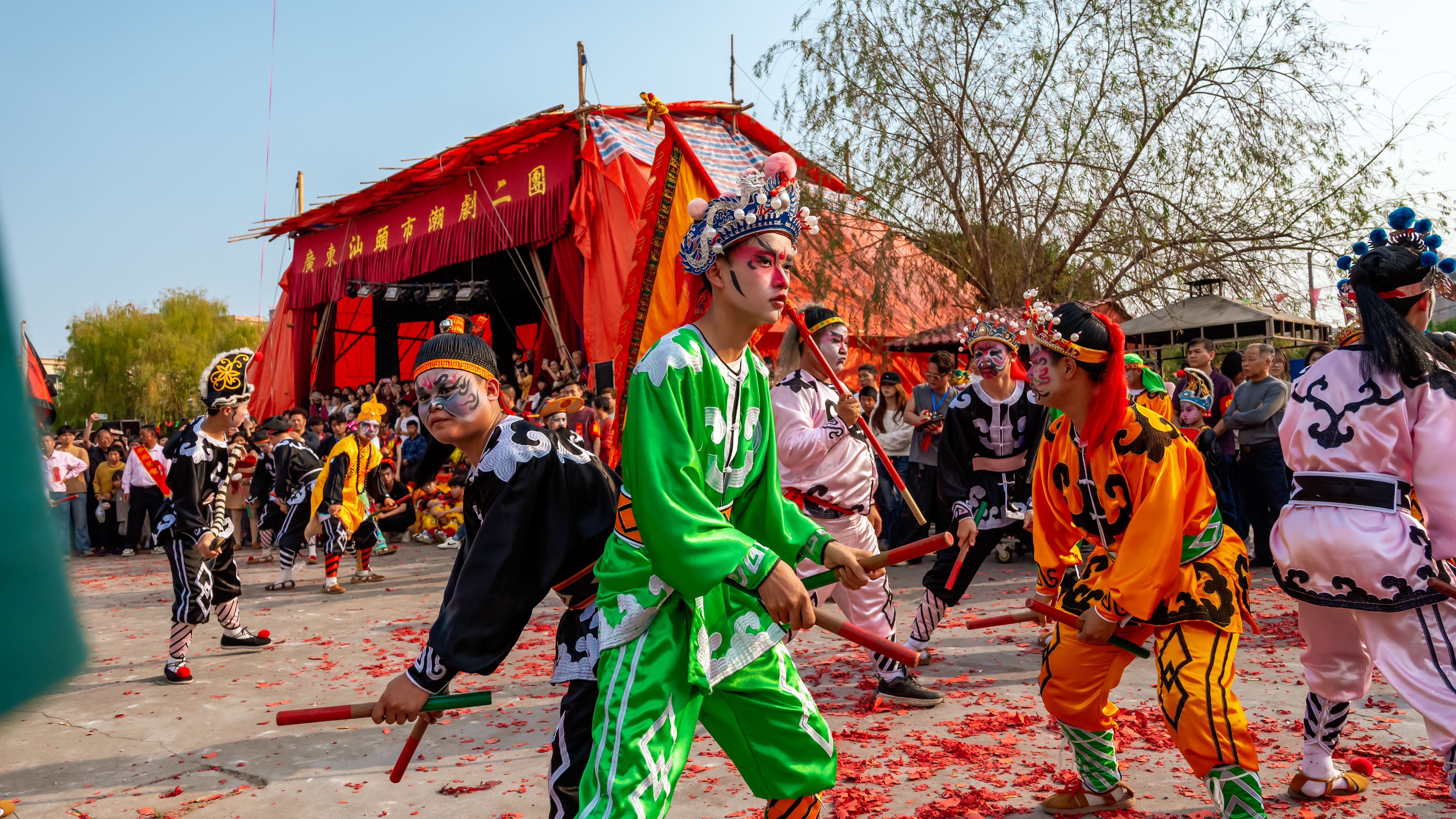 Hubei Han opera performance folk festival Dragon Boat — Photo by Da Na