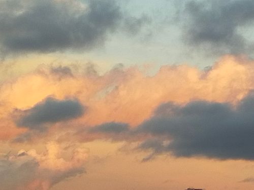 Free stock photo of aesthetic sky, battle of clouds, sunset clouds Stock Photo