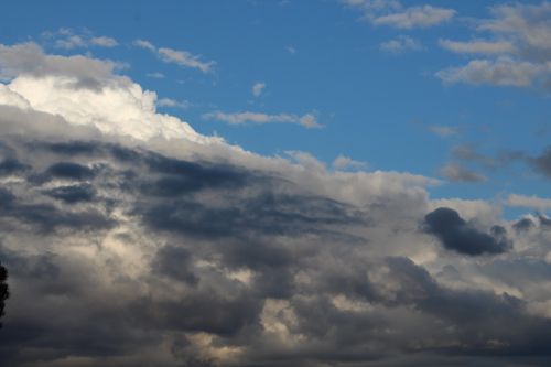 Free stock photo of clouds, cloudy sky, nubes negras Stock Photo