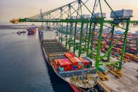 A Cargo Ship Docked on a Port