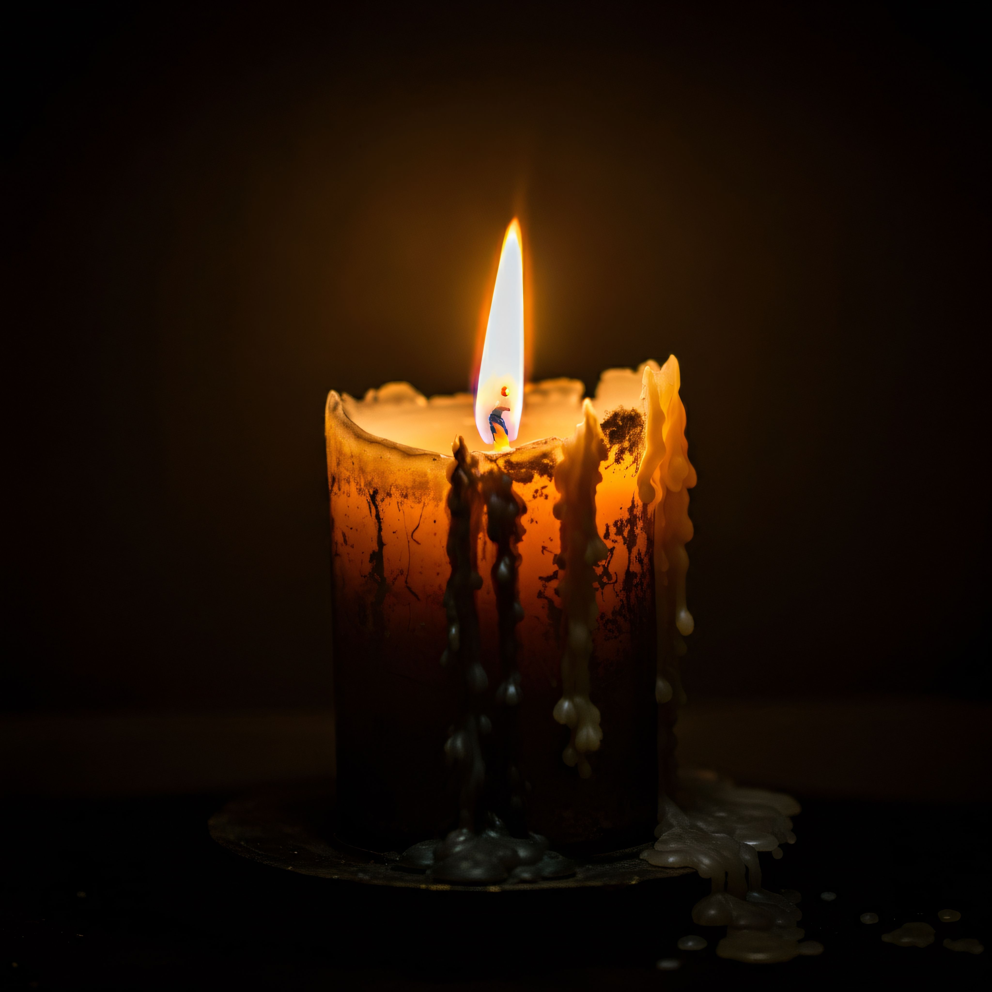 Candle flame against a dark ground — Charles Waweru on Pexels