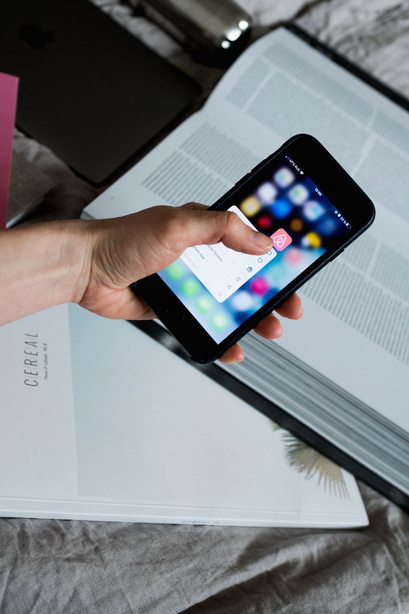Placeholder: filling out a short form on a phone