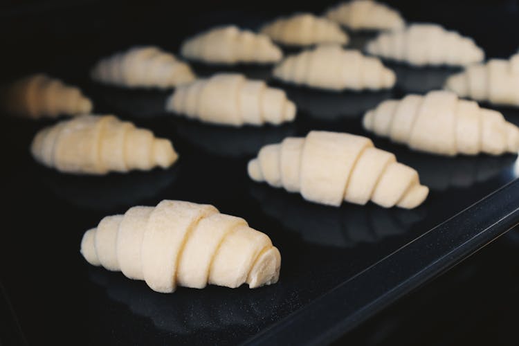 Croissants On Tray