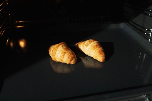 Golden baked wafers