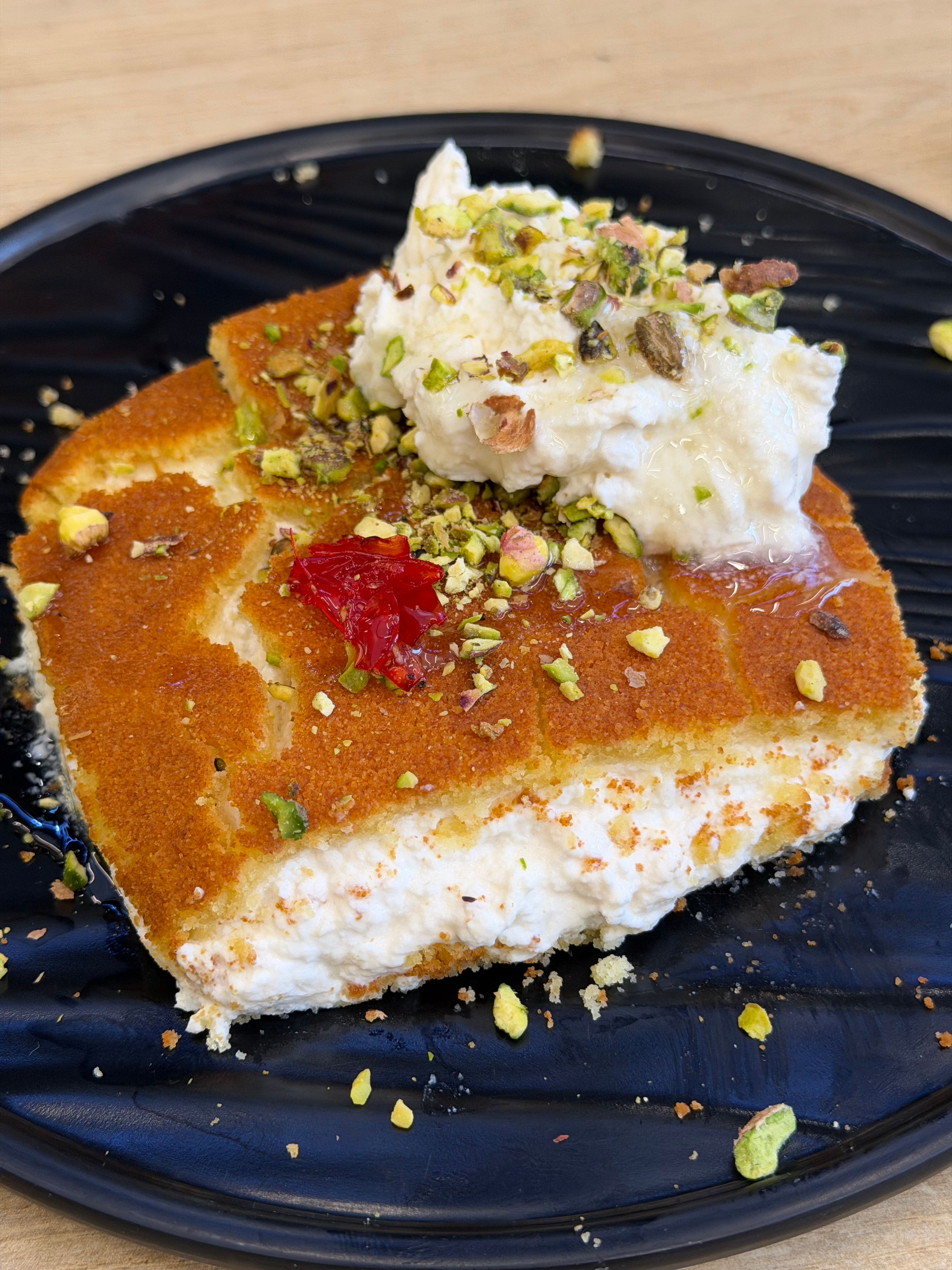 كنافة مبرومة بالقشطة