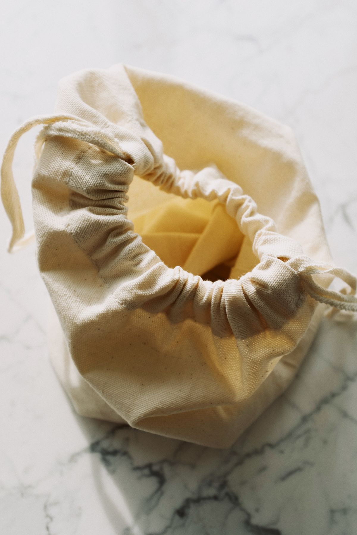 Natural cotton drawstring pouch ready for wholesale cotton seed bag export from India