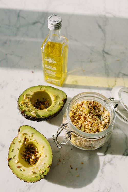 Avocado Slice on Table