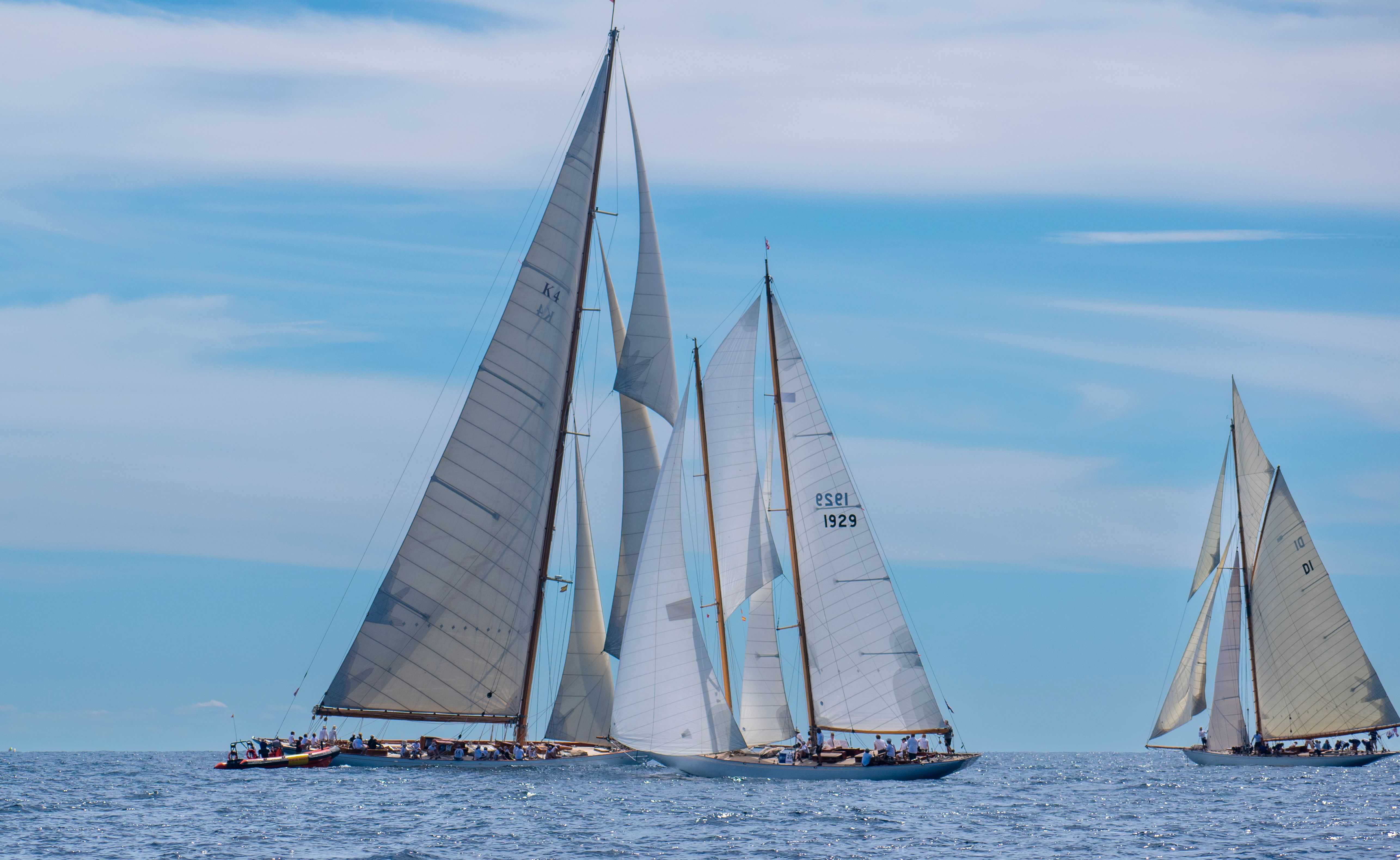 Unforgettable Private Boat Tour in Aruba Review: Sailing the Caribbean's Hidden Paradise Review 2026 - Elegant sailboats compete in a maritime race on a sunny day with blue skies.