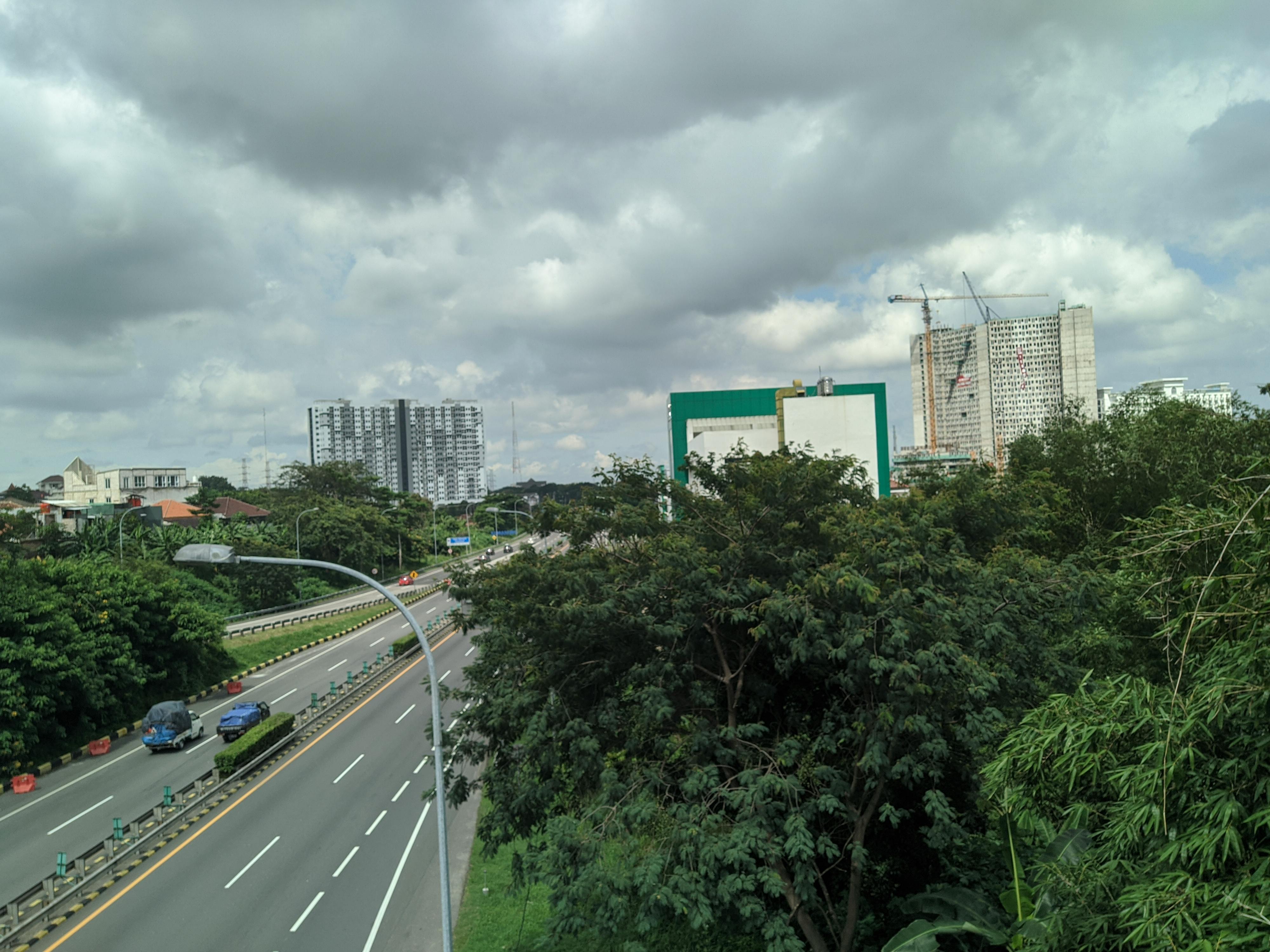 Supermarket aisle with shelves of packaged food products