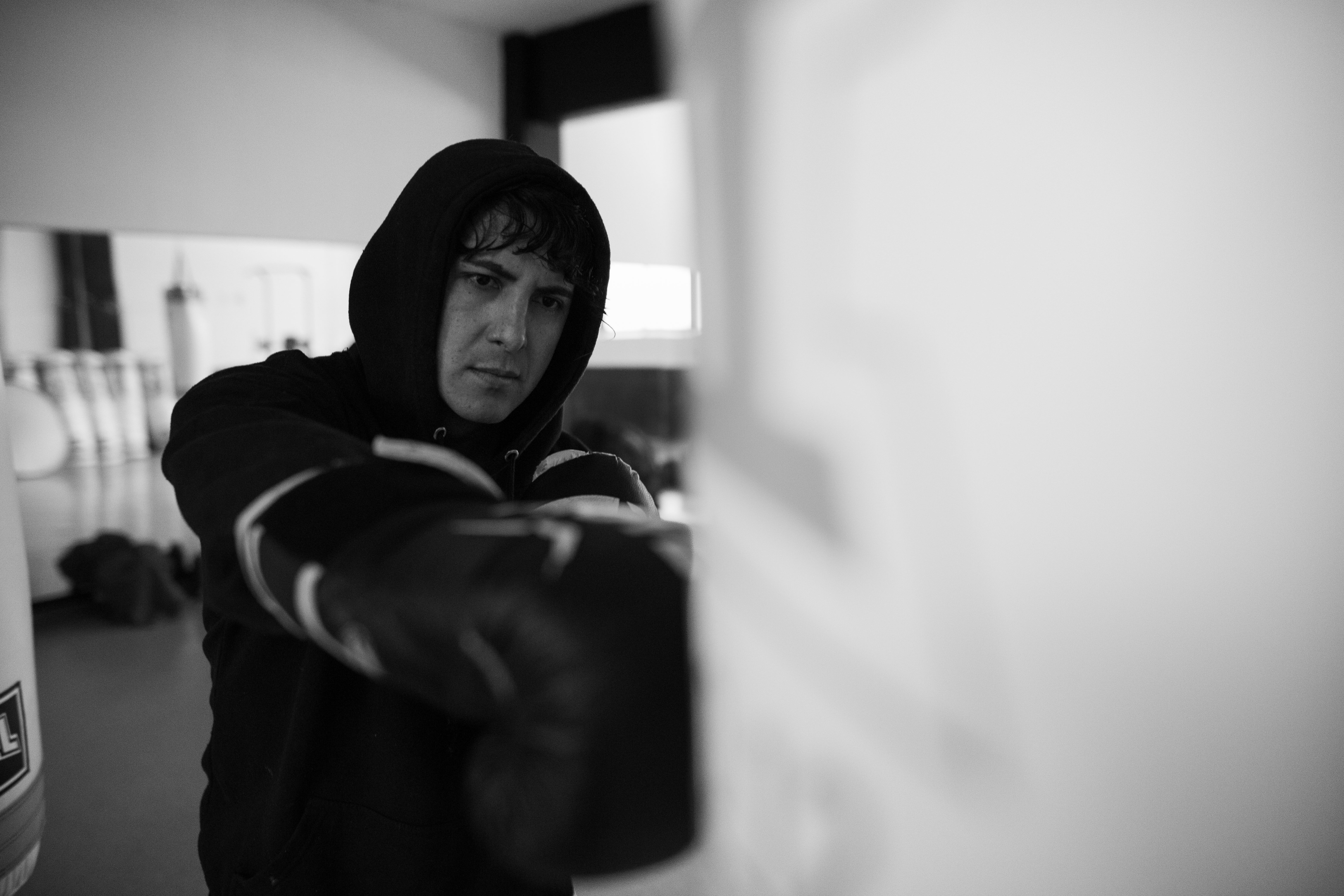 Person beim intensiven Training