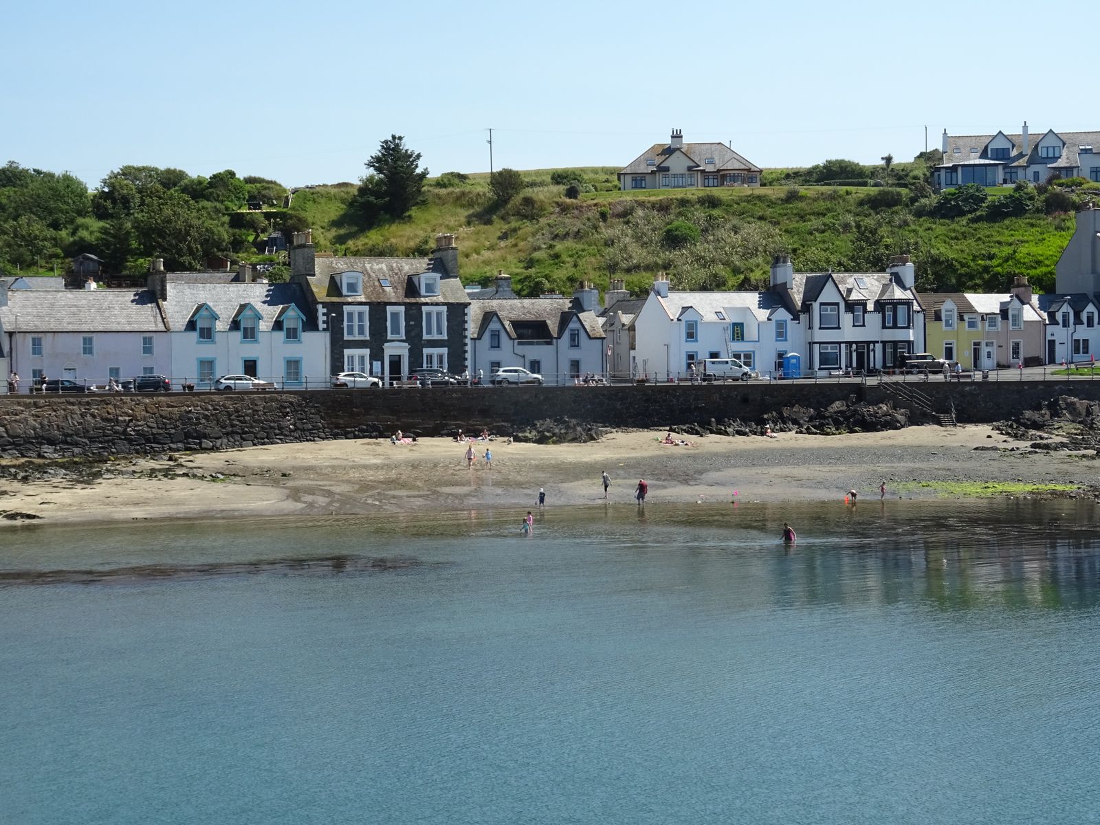 Houses along the seafront at Portpatrick in Dumfries and Galloway
