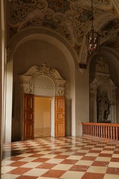 Explore the ornate interiors of a historic building in Munich, Germany.